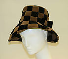 Hat, Bonwit Teller & Co. (American, founded 1907), fur, wool (probably), Italian