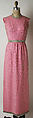 Evening dress, Norman Norell (American, Noblesville, Indiana 1900–1972 New York), silk, glass, American