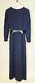 Evening dress, Norman Norell (American, Noblesville, Indiana 1900–1972 New York), wool, American