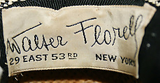 Hat, Walter Florell, straw, American