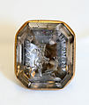 Seal, metal, smokey quartz, French