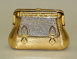 Minaudière, Judith Leiber (American, born Hungary, Budapest 1921–2018 Springs, New York), metal, leather, silk, American