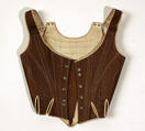 Corset, cotton, wood, European