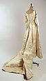 Wedding dress, silk, American