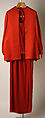 Evening ensemble, Valentino (Italian, born 1932), silk, Italian