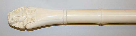 Walking stick, ivory, British