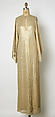 Loungewear, Halston (American, Des Moines, Iowa 1932–1990 San Francisco, California), silk, metal, American
