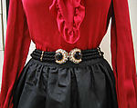 Céline (French, founded 1945), silk, leather, cotton, metal, French