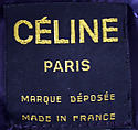 Ensemble, Céline (French, founded 1945), wool, silk, metal, leather, cotton, French
