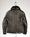 Jacket, Daniel Hechter (French, born 1938), leather, synthetic fiber, plastic, French