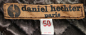 Jacket, Daniel Hechter (French, born 1938), leather, synthetic fiber, plastic, French