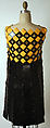 Dress, Paco Rabanne (French, born Spain 1934–2023), leather, plastic (cellulose acetate), metal, French