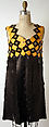 Dress, Paco Rabanne (French, born Spain 1934–2023), leather, plastic (cellulose acetate), metal, French