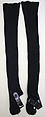 Leggings, Yves Saint Laurent  French, born Algeria, wool, leather, French