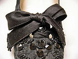 Evening pumps, House of Dior (French, founded 1946), silk, plastic, leather, French