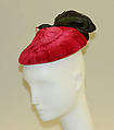 Cocktail hat, feathers, cotton, French