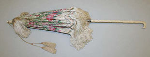 Parasol, silk, metal, horn, French