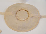 Hat, raffia, silk, British