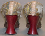 Shoes, silk, metal, leather, wood, British