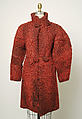 Coat, Fendi (Italian, founded 1925), fur, silk, Italian