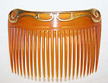 Comb, Asprey  British, plastic, metal, British