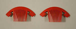 Comb, plastic (cellulose nitrate), American