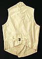 Waistcoat, wool, cotton, British