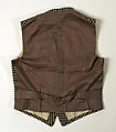 Waistcoat, wool, silk, cotton, British