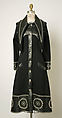 Coat, Stephen Burrows (American, born 1943), wool, leather, metal, American