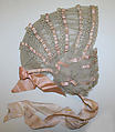 Bonnet, silk, British