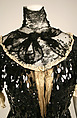 Evening dress, Henriette Favre, silk, cotton, celluloid, French