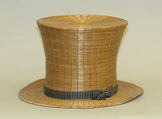 Top hat, raffia, silk, French