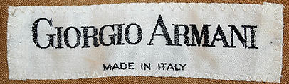 Ensemble, Giorgio Armani (Italian, founded 1974), (a, c) linen; (b) rayon, Italian
