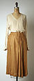Ensemble, Giorgio Armani (Italian, founded 1974), (a, c) linen; (b) rayon, Italian