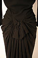 Dinner dress, Elsa Schiaparelli (Italian, 1890–1973), wool, porcelain, metal, French
