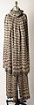 Evening ensemble, Missoni (Italian, founded 1953), synthetic fiber, lurex, silk, plastic (acrylic), Italian