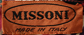 Ensemble, Missoni (Italian, founded 1953), silk, Italian