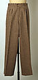 Trousers, Yves Saint Laurent (French, founded 1961), wool, French