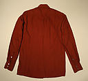 Shirt, Yves Saint Laurent (French, founded 1961), wool, cotton, French
