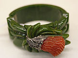 Bracelet, plastic, metal, American
