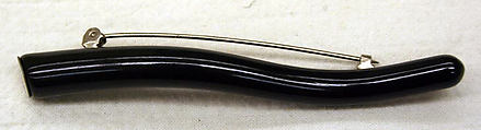 Brooch, plastic (Bakelite), metal, probably American