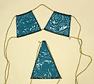Bikini, plastic, metallic cord, American
