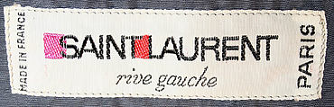Suit, Yves Saint Laurent (French, founded 1961), wool, French