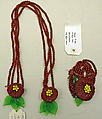 Jewelry set, glass, plastic, American