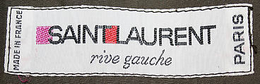 Jacket, Yves Saint Laurent (French, founded 1961), cotton, suede, French
