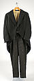 Morning suit, wool, American