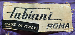 Cape, Alberto Fabiani (Italian, born ca. 1910), silk, Italian