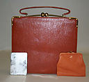 Purse, Koret, leather, metal, plastic, American