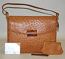 Purse, Mark W. Cross American, leather, metal, American