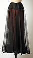 Ball gown, House of Jacques Fath (French, founded 1937), silk, glass, metal, plastic, rhinestones, mink, French